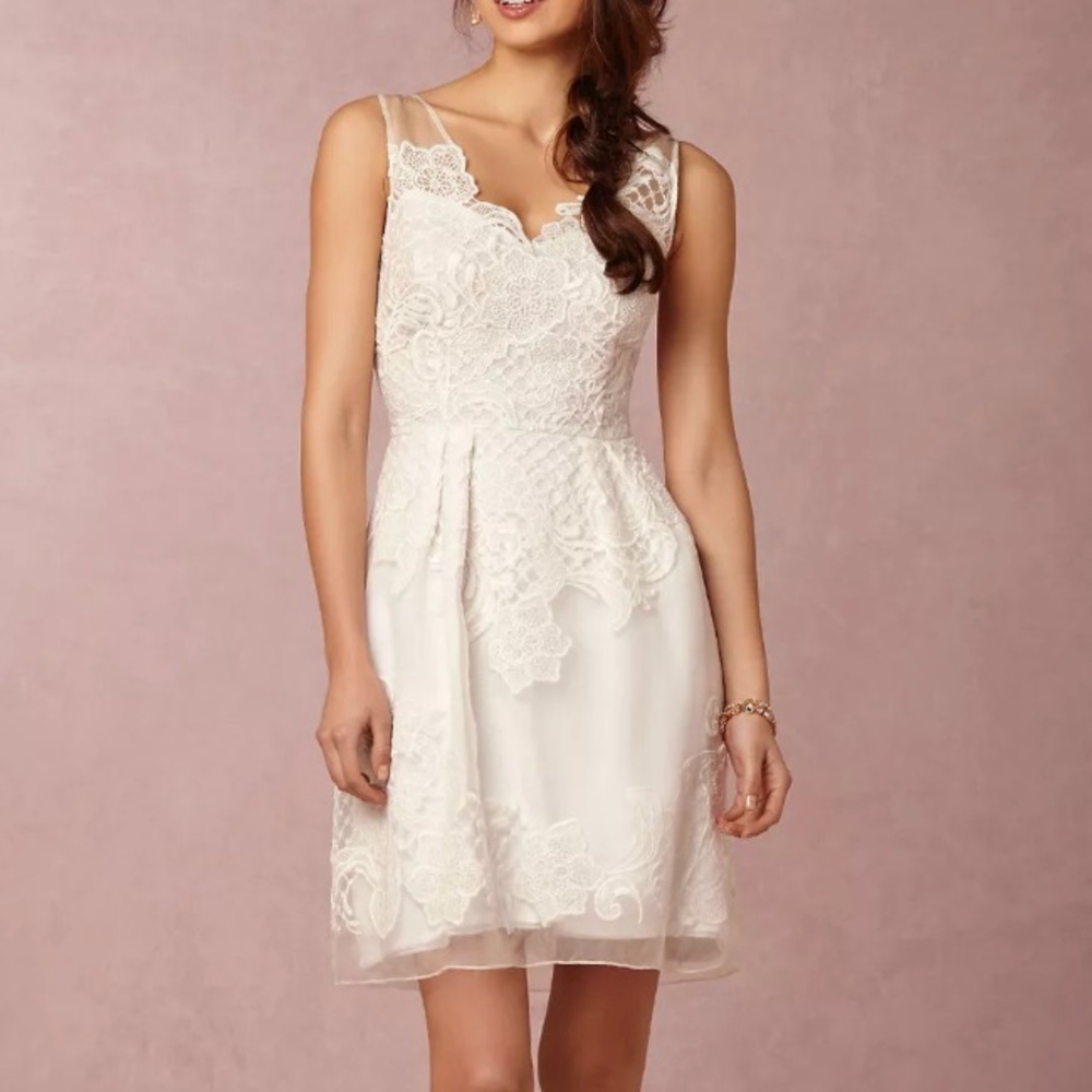BHLDN "Celestina" Yoana Baraschi Dress - Ivory